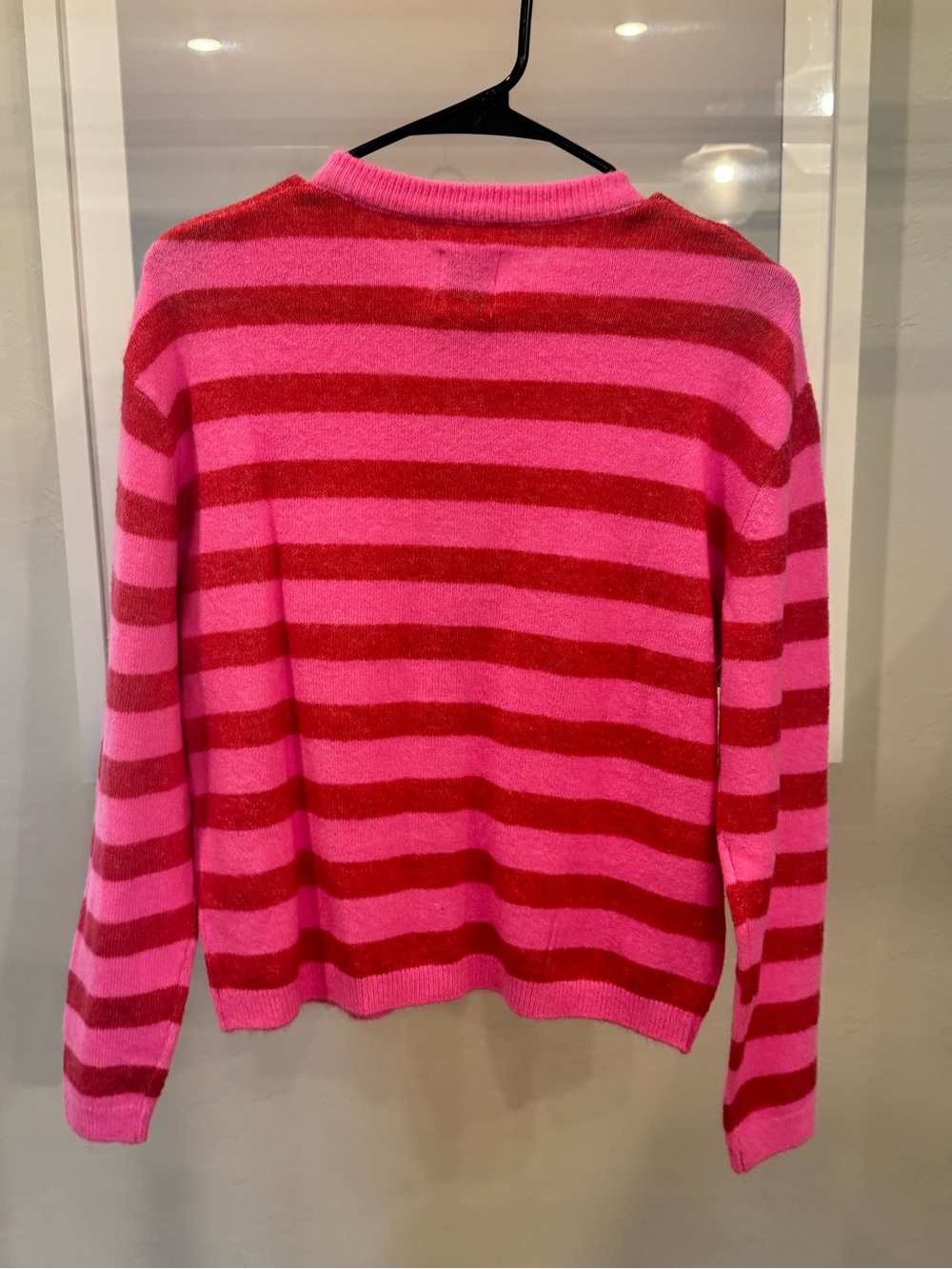 JoyLab Pink and Red Striped Button Cardigan NWOT - Picture 3 of 4